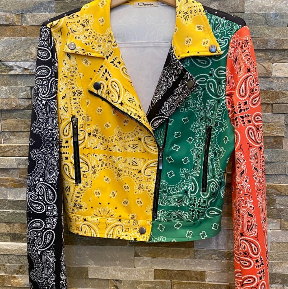 Bandana Moto Biker Jacket